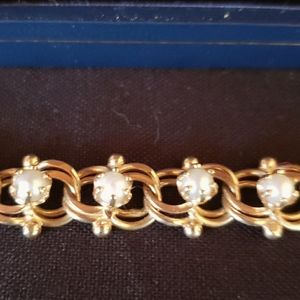 Bracelet Gold with Pearls